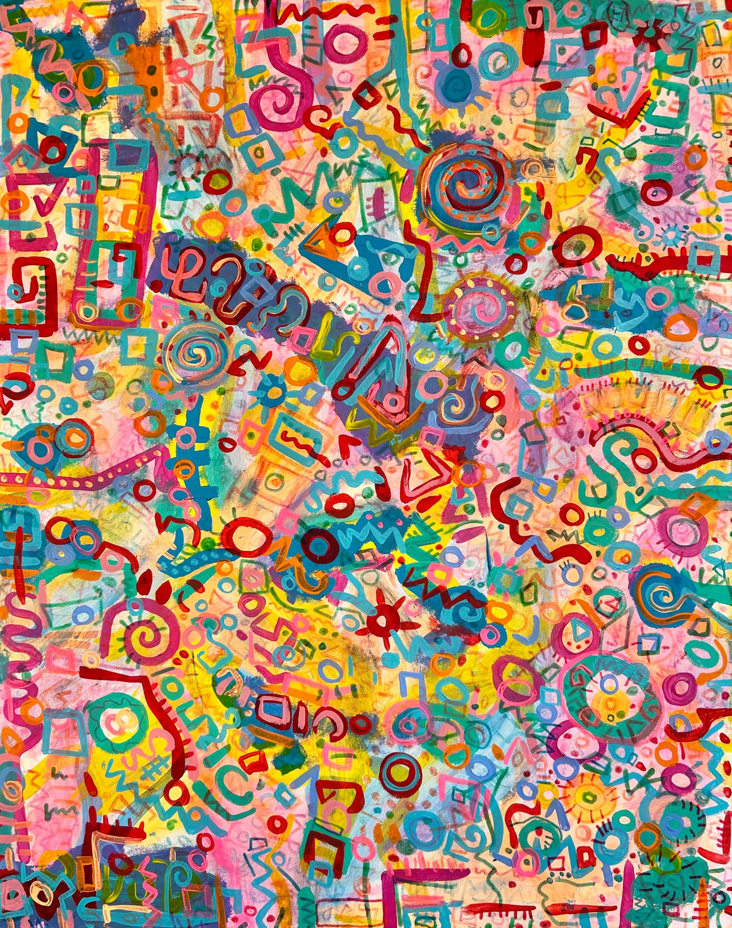 Saturn - Original Painting - 30 x 24
